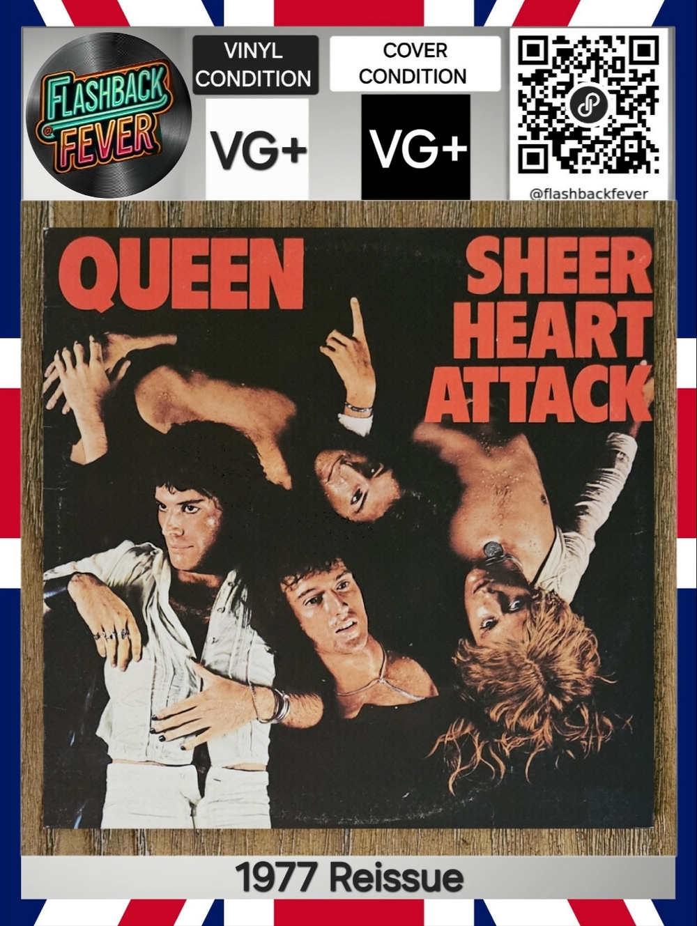 QUEEN•Sheer Heart Attack•1977 US (#7E-1026) CP Pressing